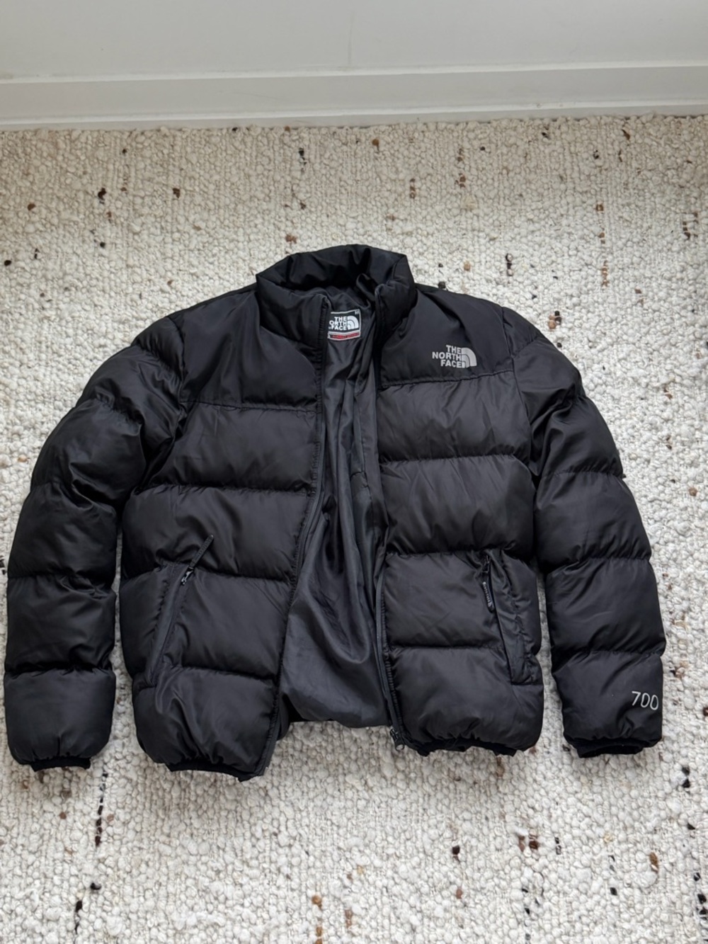 The North Face Black Men's 700 Fill Puffer Jacket - Insulated Quilted Shell